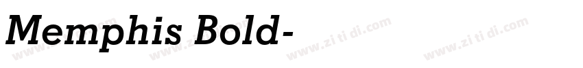 Memphis Bold字体转换